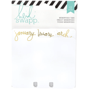 HEIDI SWAPP MEMORYDEX TABS MONTHLY URBAN SCRAPBOOK (FICHAS MEMORYDEX)