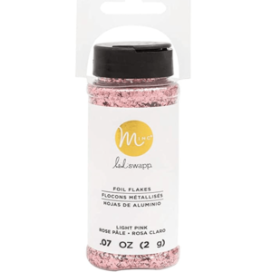 MINC FOIL FLAKES LIGHT PINK (HOJAS DE ALUMINIO ROSA CLARO)