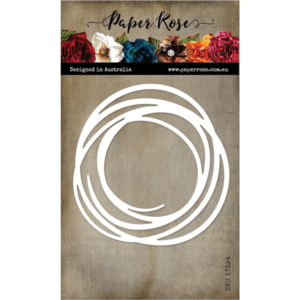 PAPER ROSE SCRIBBLE CIRCLE LARGE