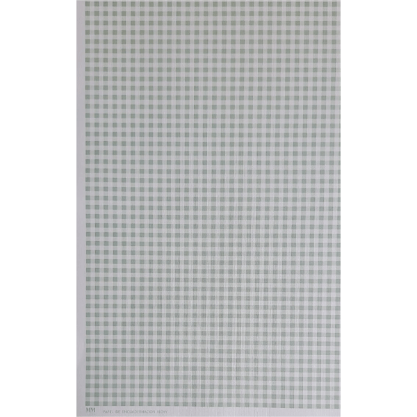 PAPEL PARA ENCUADERNAR VICHY MENTA M&M 35.5CM X 50.5CM