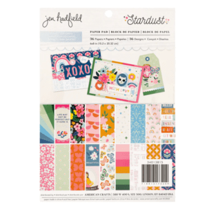 AMERICAN CRAFTS SINGLE-SIDED PAPER PAD 6"X8" 36/PKG-JEN HADFIELD STARDUST