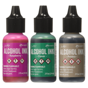 RANGER TIM HOLTZ ALCOHOL INKS SET 3 VALLEY TRAIL- FRAMBUESA/GUIJARROS/TRÉBOL 3- 0.5 FL OZ (14ML)