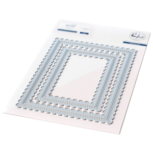 ESSENTIALS STITCHED SCALLOP RECTANGLES DIE SET 2PCS
