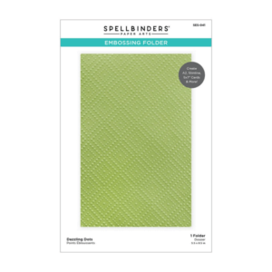 EMBOSSING FOLDER DAZZLING DOTS SPELLBINDERS PAPER ARTS