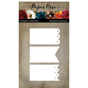 PAPER ROSE STUDIO BANNER TRIO METAL DIE