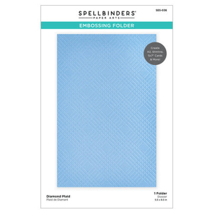 FOLDER EMBOSSING DIAMOND PLAID SPELLBINDERS PAPER ARTS