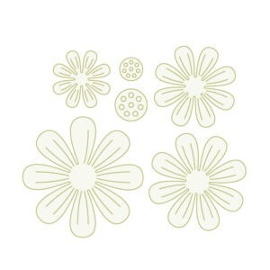 TROQUEL FLORES CON PISTILOS THE APRIL'S FLOWERS