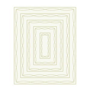 TROQUEL FUNNY STITCH RECTANGLE THE APRIL'S FLOWERS