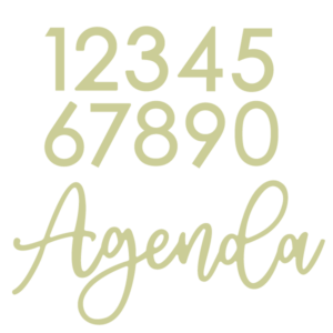 TROQUEL AGENDA CON NÚMEROS THE APRIL'S FLOWERS
