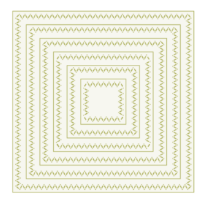 TROQUEL CUADRADO ZIG ZAG THE APRIL'S FLOWERS