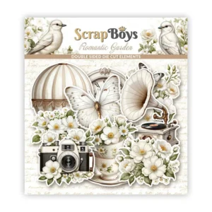 ROMANTIC GARDEN DIECUT ELEMENTS SCRAP BOYS