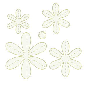 TROQUEL FLORAL STITCHES THE APRIL'S FLOWERS