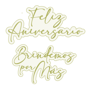 TROQUEL FELIZ ANIVERSARIO THE APRIL'S FLOWERS