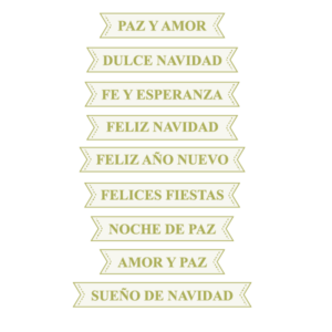 TROQUEL FRASES NAVIDEÑAS THE APRIL'S FLOWERS